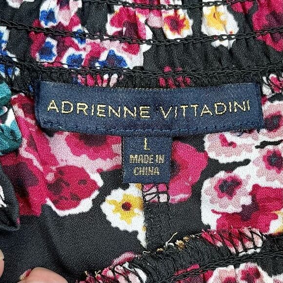Adrienne Vittadini Floral Mock Turtleneck Large - Picture 12 of 14
